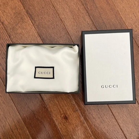 Gucci Leather Card Case Wallet Black - Picture 8 of 8